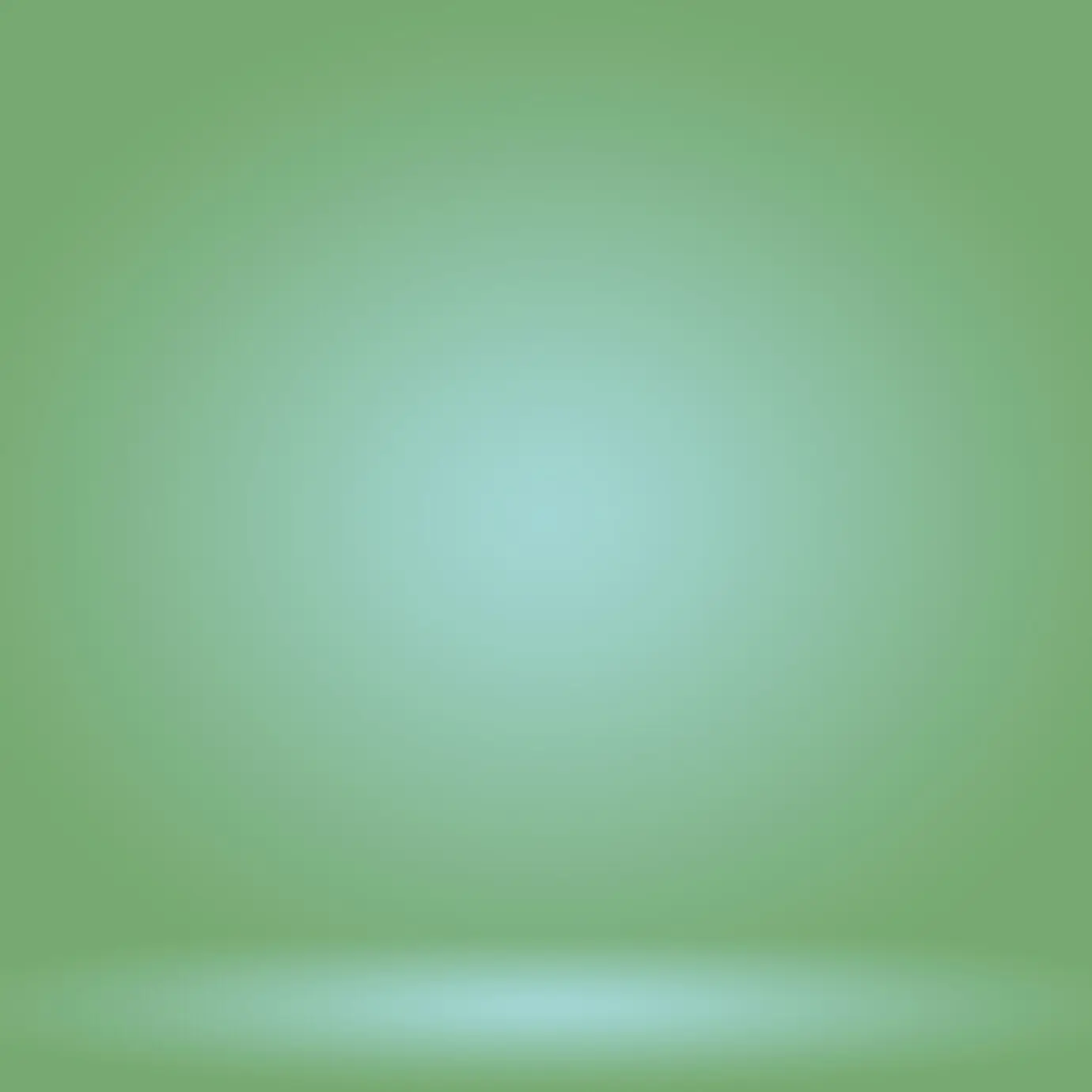 Abstrakter, verschwommener, leerer grüner Farbverlauf im Studio; gut geeignet als Hintergrund, Website-Vorlage, Rahmen oder für einen Geschäftsbericht.